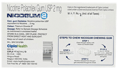 Nicogum 2 Fresh Mint Flavoured Sugar Free Nicotine Gums 12 Nicogum 2 Fresh Mint Flavoured Sugar Free Nicotine Gums 12