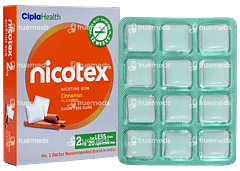 NICOTEX 2MG CINNAMON FLAVOUR SUGAR FREE NICOTINE GUM 12