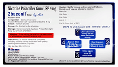 2 Baconil 4mg Icy Mint Sugar Free Nicotine Gums 50