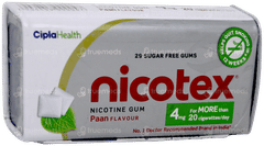 NICOTEX 4MG PAAN FLAVOUR SUGAR FREE NICOTINE GUMS 29