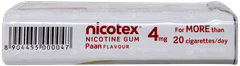 Nicotex 4mg Paan Flavour Sugar Free Nicotine Gums 29