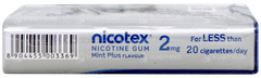 Nicotex 2mg Mint Plus Flavour Sugar Free Nicotine Gums 30
