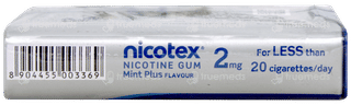 Nicotex 2mg Mint Plus Flavour Sugar Free Nicotine Gums 30