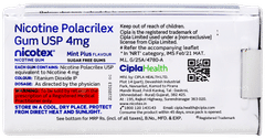 Nicotex 4mg Mint Plus Flavour Sugar Free Nicotine Gums 30 Nicotex 4mg Mint Plus Flavour Sugar Free Nicotine Gums 30