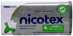 NICOTEX 4MG MINT PLUS FLAVOUR SUGAR FREE NICOTINE GUMS 30