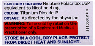 Nicotex 4Mg Mint Plus Flavour Sugar Free Nicotine Gums 30