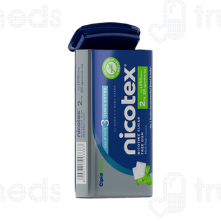 Nicotex 2mg Mint Plus Flavour Sugar Free Nicotine Gums 41 + 3 Extra