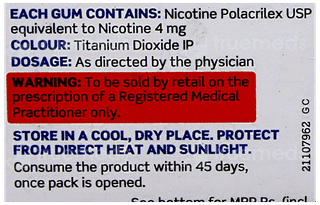 Nicotex 4Mg Mint Plus Flavour Sugar Free Nicotine Gums 41 + 3 Extra