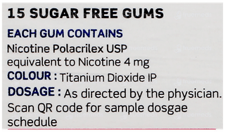 Nicotex 4Mg Mint Plus Flavour Sugar Free Nicotine Gums 15