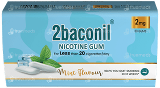 2baconil 2mg Mint Flavour Nicotine Gums 30