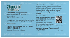 2baconil 2mg Mint Flavour Nicotine Gums 30