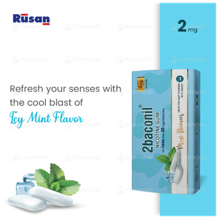 2baconil 2mg Mint Flavour Nicotine Gums 30
