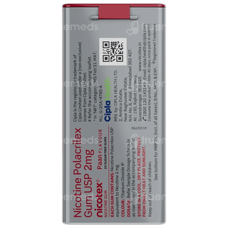 Nicotex 2Mg Paan Flavour Sugar Free Nicotine Gums 29