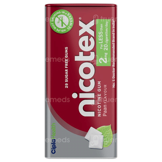 Nicotex 2Mg Paan Flavour Sugar Free Nicotine Gums 29