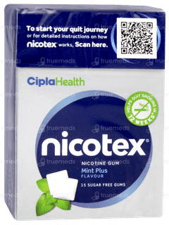 Nicotex 2mg Mint Plus Flavour Sugar Free Nicotine Gums 15