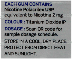 Nicotex 2Mg Mint Plus Flavour Sugar Free Nicotine Gums 15