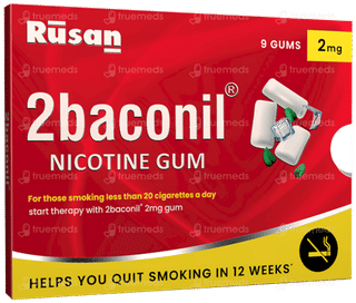 2Baconil 2Mg Icy Mint Sugar Free Nicotine Gums 9