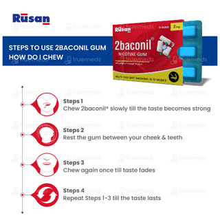 2Baconil 2Mg Icy Mint Sugar Free Nicotine Gums 9