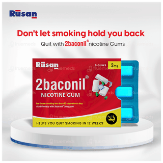 2Baconil 2Mg Icy Mint Sugar Free Nicotine Gums 9
