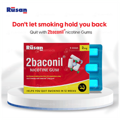 2Baconil 2Mg Icy Mint Sugar Free Nicotine 20 Pack Of 9 Gums