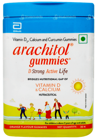 Arachitol Orange Flavour Gummies 30