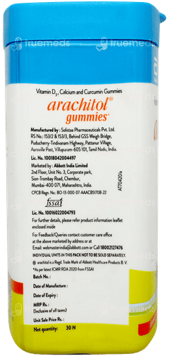 Arachitol Orange Flavour Gummies 30