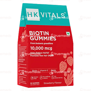 Hk Vitals Biotin Hair Gummies 30