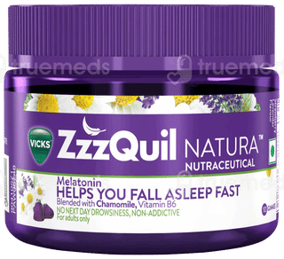 Vicks Zzzquil Natura Strawberry Lavender Flavour Gummies 10