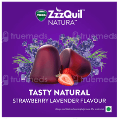 Vicks Zzzquil Natura Strawberry Lavender Flavour Gummies 10