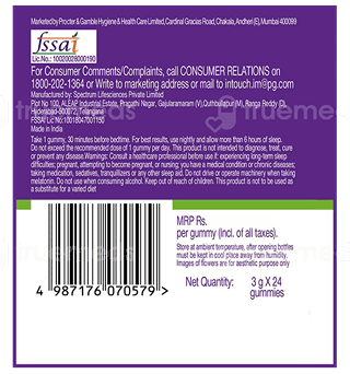 Vicks Zzzquil Natura Strawberry Lavender Flavour Gummies 24