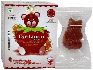 Eyetamin Strawberry & Orange Flavour Gummies 30