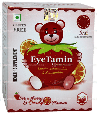 Eyetamin Strawberry & Orange Flavour Gummies 30