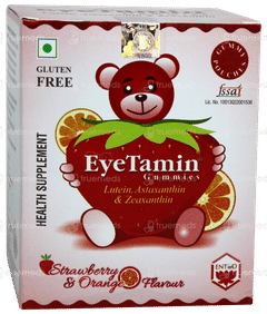 Eyetamin Strawberry & Orange Flavour Gummies 30