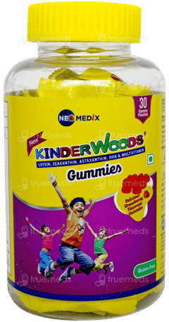 Kinderwoods New Delicious Strawberry Flavoured Gummies 30