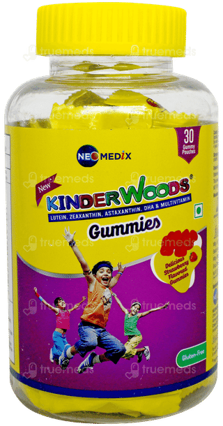 Kinderwoods New Delicious Strawberry Flavoured Gummies 30