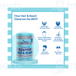 Power Gummies Vitamin For Dapper Hair And Beard Gummies 60