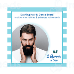 Power Gummies Vitamin For Dapper Hair And Beard Gummies 60