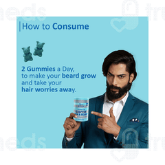 Power Gummies Vitamin For Dapper Hair And Beard Gummies 60