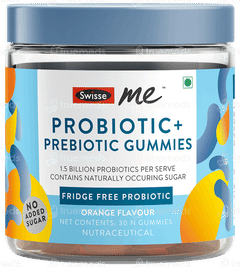 Swisse Me Probiotic + Prebiotic Orange Flavour No Added Sugar Gummies 30