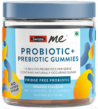 Swisse Me Probiotic + Prebiotic Orange Flavour No Added Sugar Gummies 30