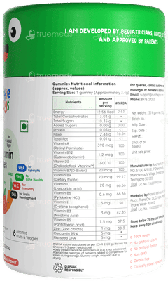 Little Joys Multivitamin 2+ Years Strawberry Flavour No Added Sugar Gummies 30