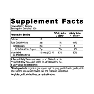 Nordic Naturals Kids Vitamin D3 Watermelon Splash Gummies 120