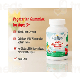 Nordic Naturals Kids Vitamin D3 Watermelon Splash Gummies 120