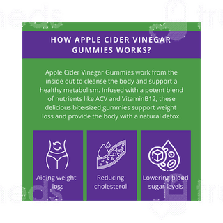 Newtreesun Apple Cider Vinegar Green Apple Flavour Soft Chewable Gummies 30