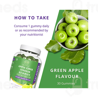 Newtreesun Apple Cider Vinegar Green Apple Flavour Soft Chewable Gummies 30