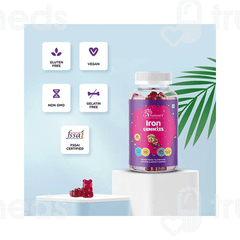 La Natures Iron Strawberry Flavour Gummies 30