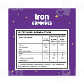 La Natures Iron Strawberry Flavour Gummies 30