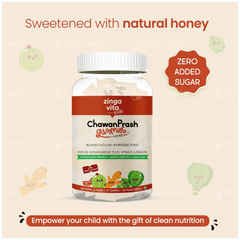 Zingavita Kids Chawanprash Natural Flavour With Honey Zero Added Sugar Gummies 30