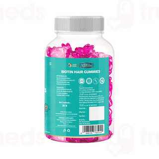 Lakshmi Krishna Asthira Ayurvedic Biotin Hair Strawberry Gummies 30