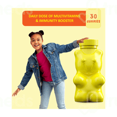 Power Gummies Junior Health Supplement For Ages 4 To 15 Years Mango Flavour Gummies 30
